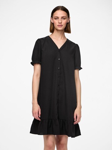 PIECES Shirt dress 'SIENNA' in Black: front
