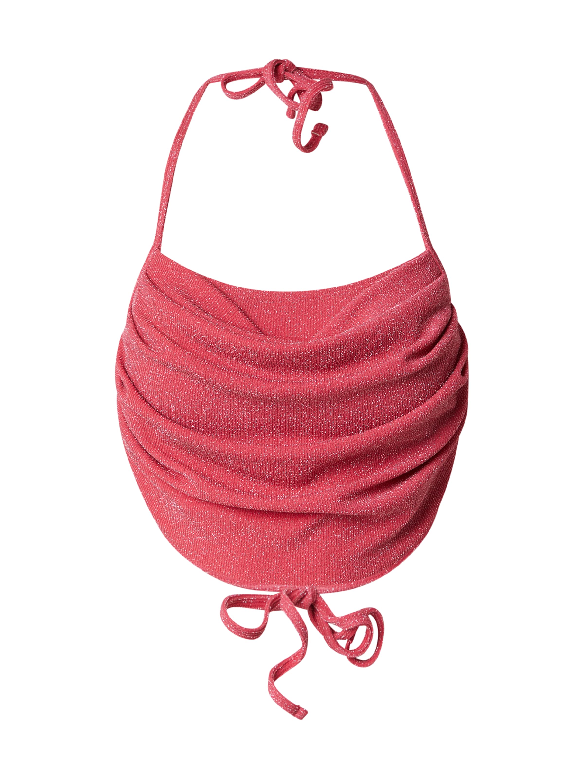 Sutien costum de baie de la MYLAVIE by Sarah Harrison pe roz: față