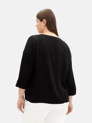 Tom Tailor Women + Blouse in Black