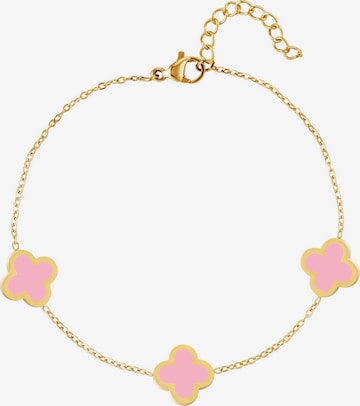 Bracelet 'SUMMER CLOVER' Cala Rose en rose : devant