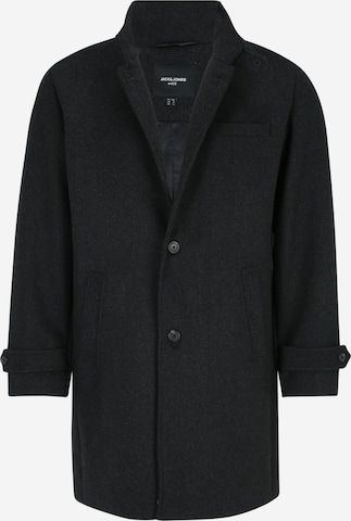 Jack & Jones Plus Between-seasons coat 'MELTON' in Grey: front