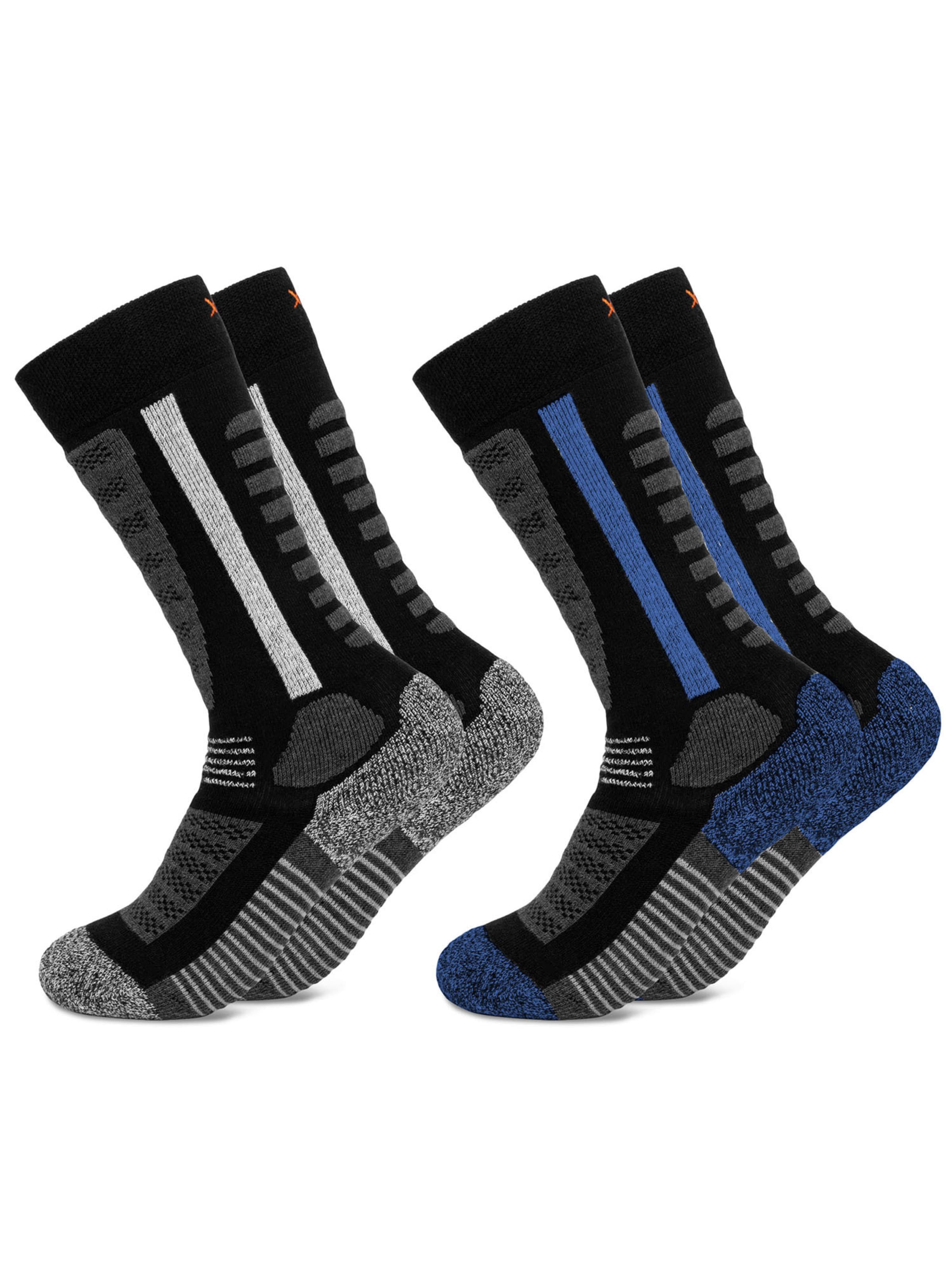 Chaussettes de sport 'Ski Charlie' Occulto en noir : devant