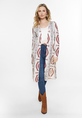 usha FESTIVAL Gebreid vest in Wit: voorkant