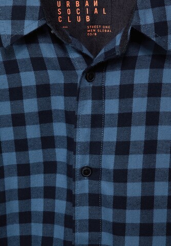 Street One MEN Regular fit Button Up Shirt in Blue