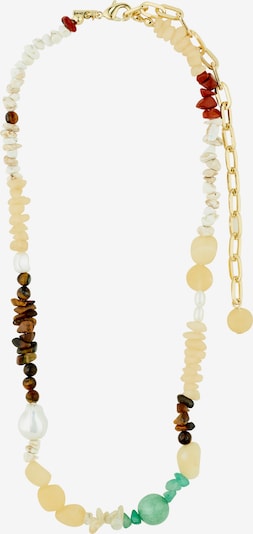 Pilgrim Necklace in Light beige / Dark brown / Gold / White, Item view