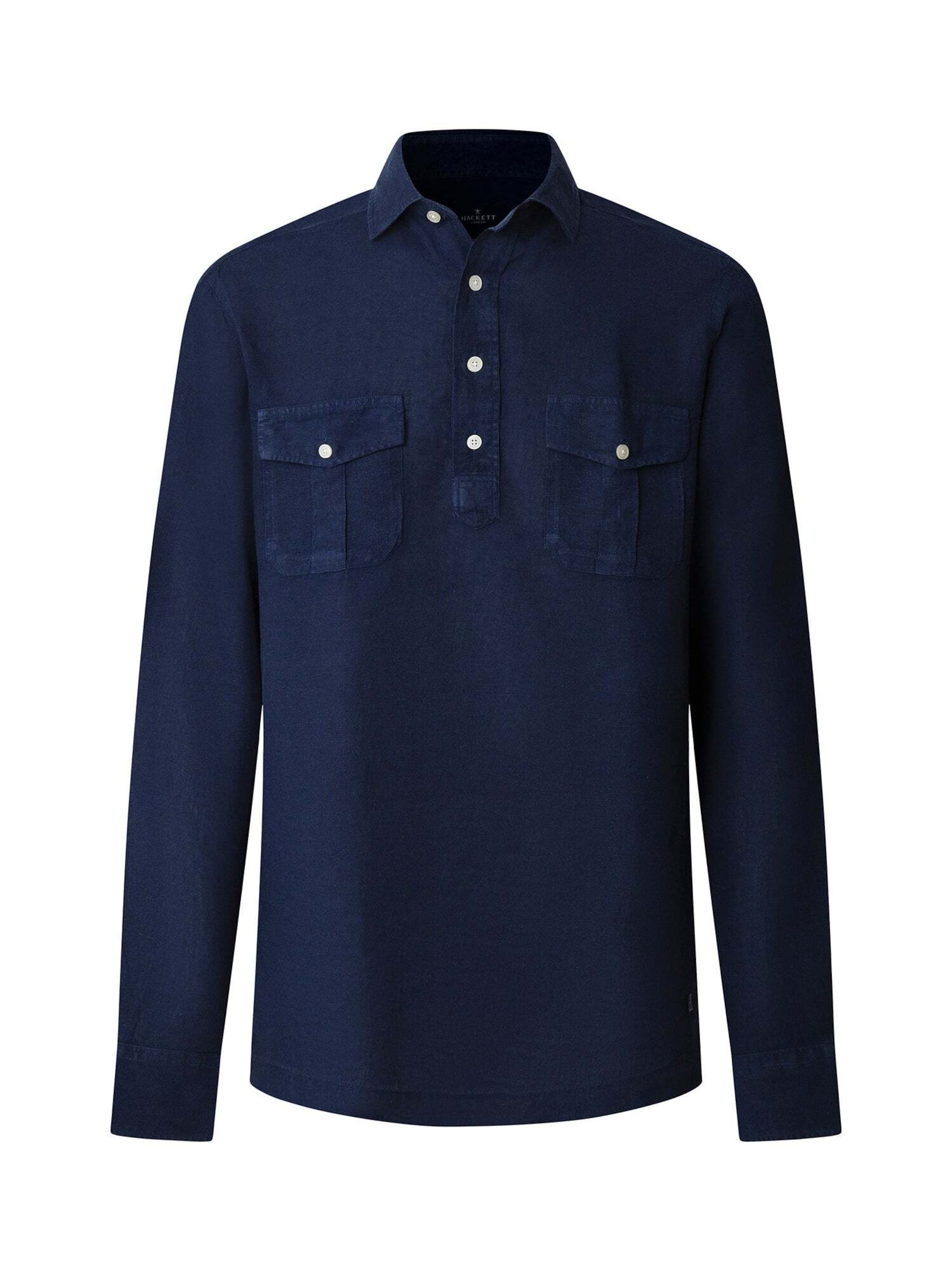 Coupe regular Chemise 'Heritage' Hackett London en bleu : devant