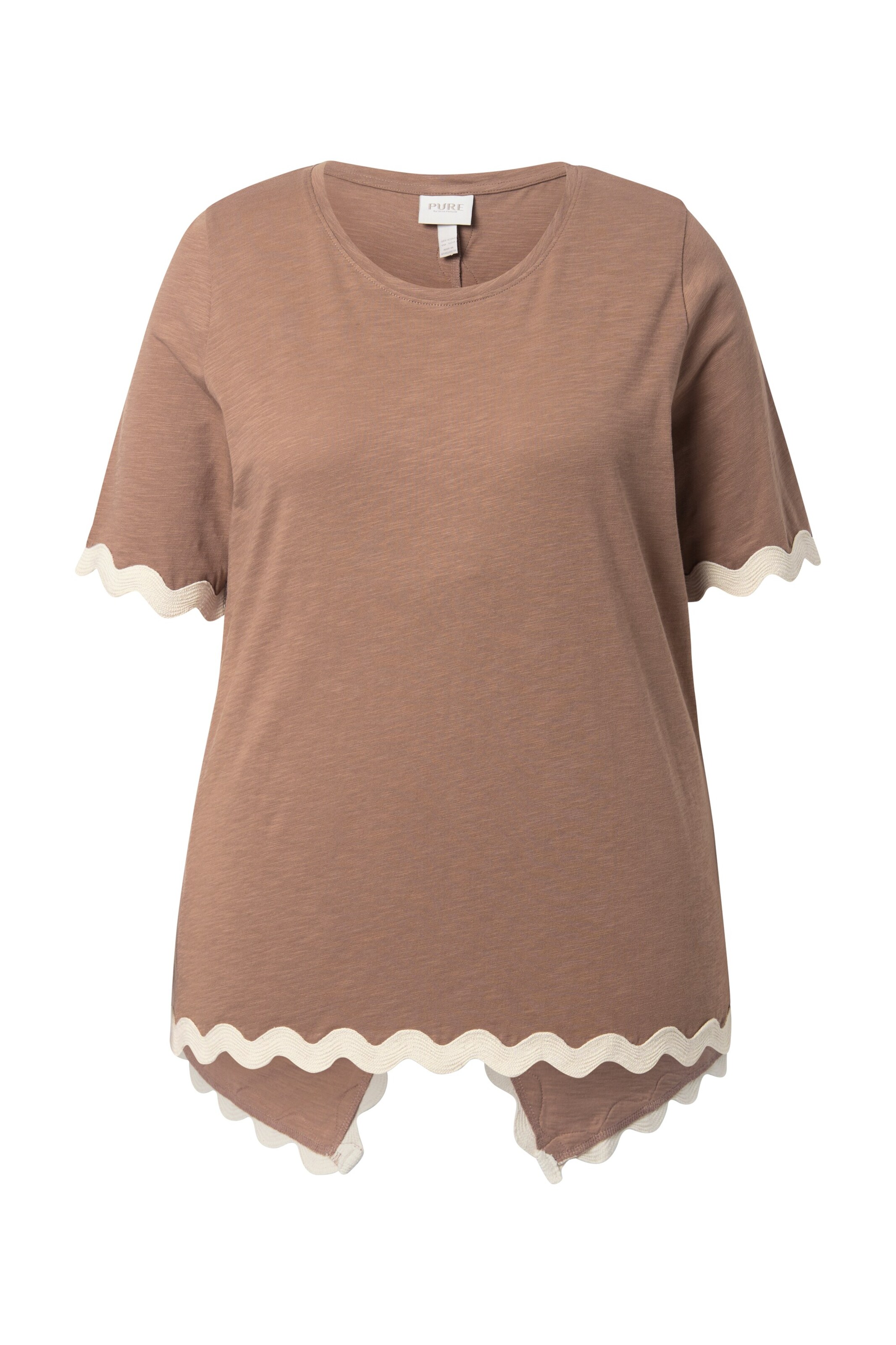 Ulla Popken Shirt in Braun: Vorderseite