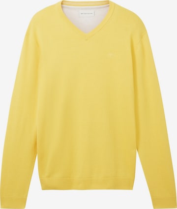 Pull-over TOM TAILOR en jaune : devant