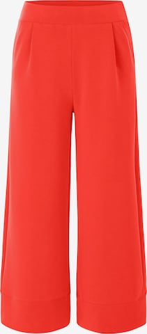 raudona Rich & Royal Plačios klešnės Klostuotos kelnės: priekis