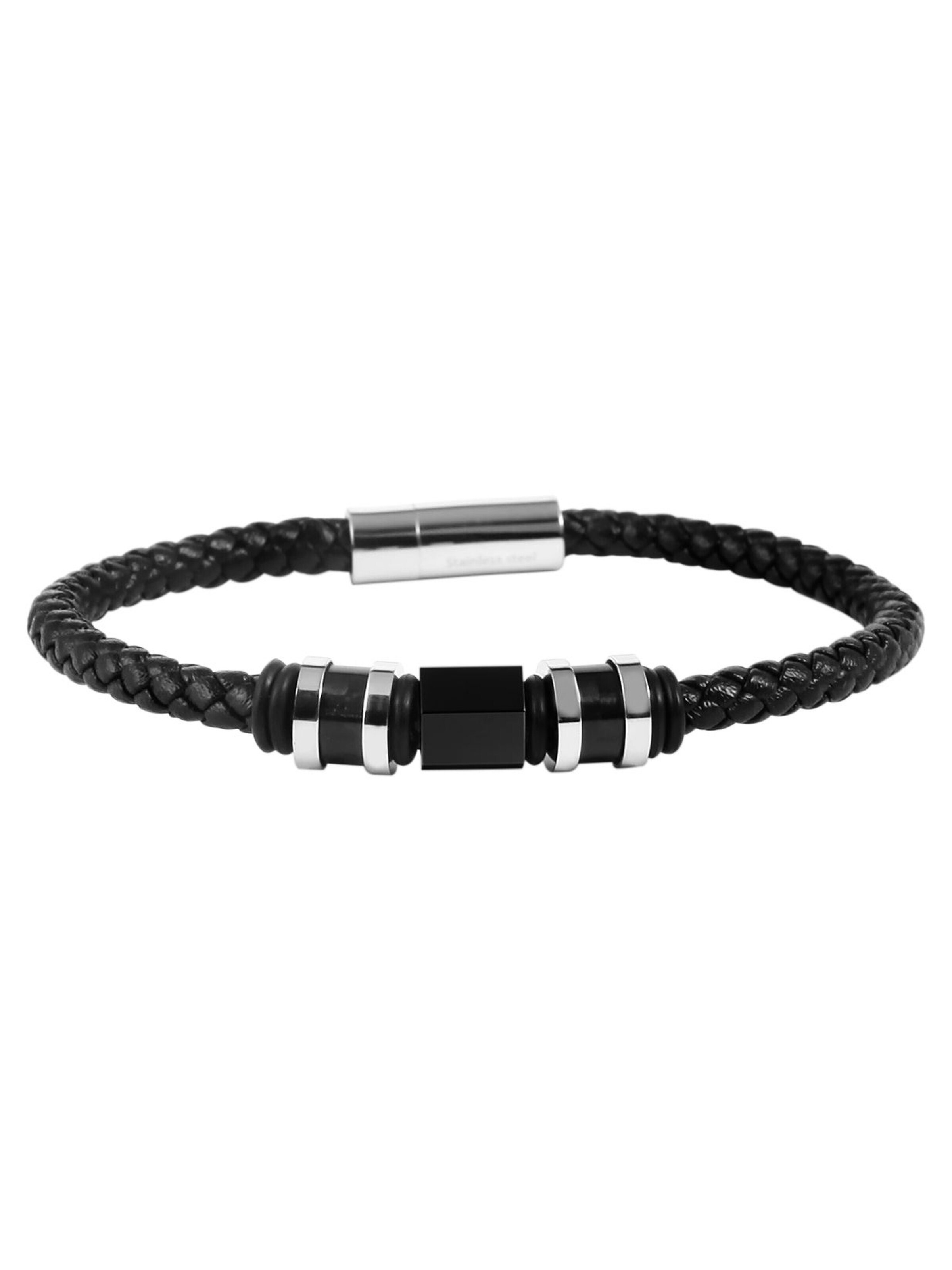 Akzent Bracelet 'Jenik, hautverträglich' in Black: front