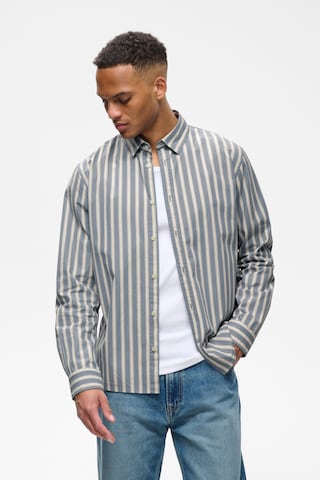 Matinique Comfort fit Overhemd 'Christaldo' in Blauw: voorkant