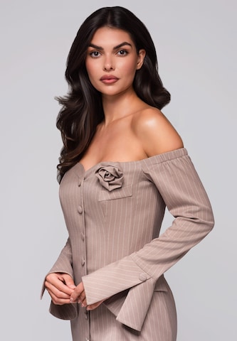 Ombre Cocktailjurk 'Lusia' in Beige