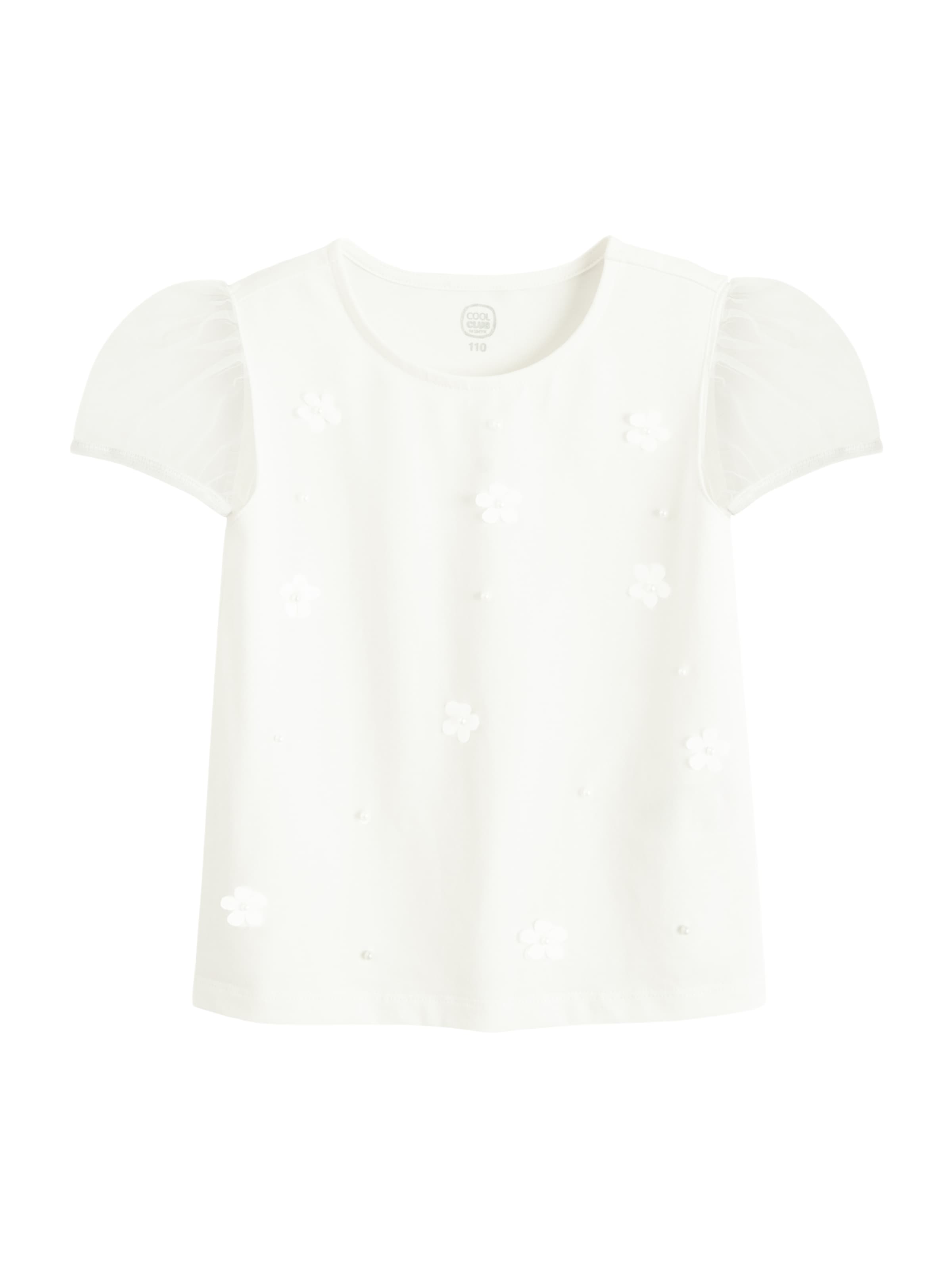 T-Shirt Cool Club en blanc : devant