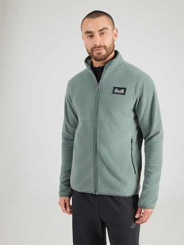 Didriksons Toiminnallinen fleecetakki värissä vihreä: etupuoli