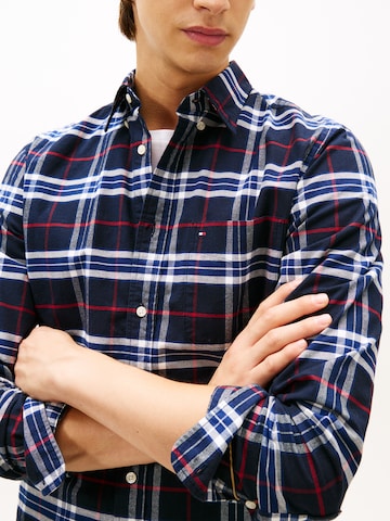 TOMMY HILFIGER Regular Fit Hemd in Blau