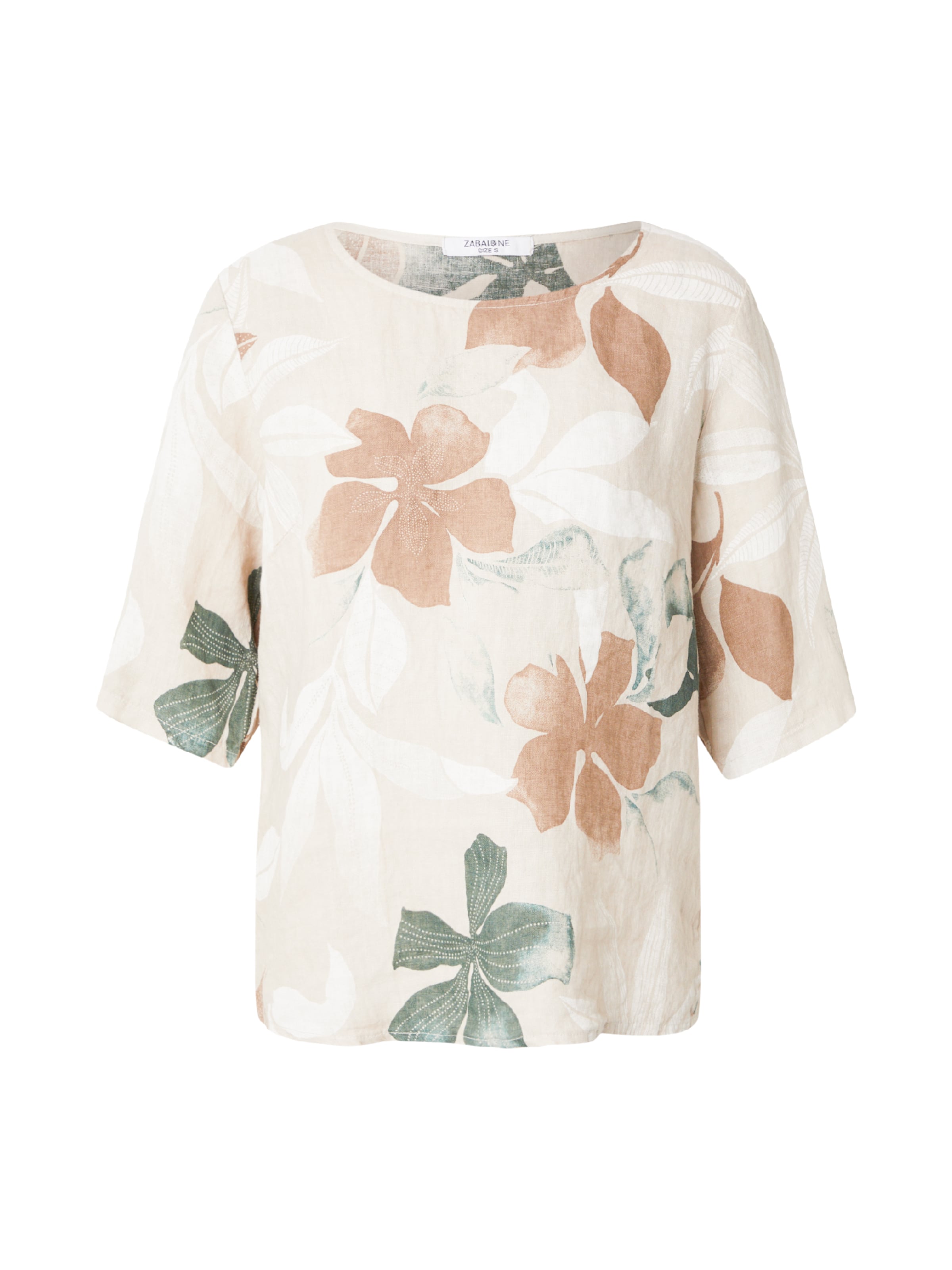 ZABAIONE Blouse 'Pi44naa' in Beige: front