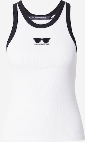 Karl Lagerfeld Топ в Белый: спереди