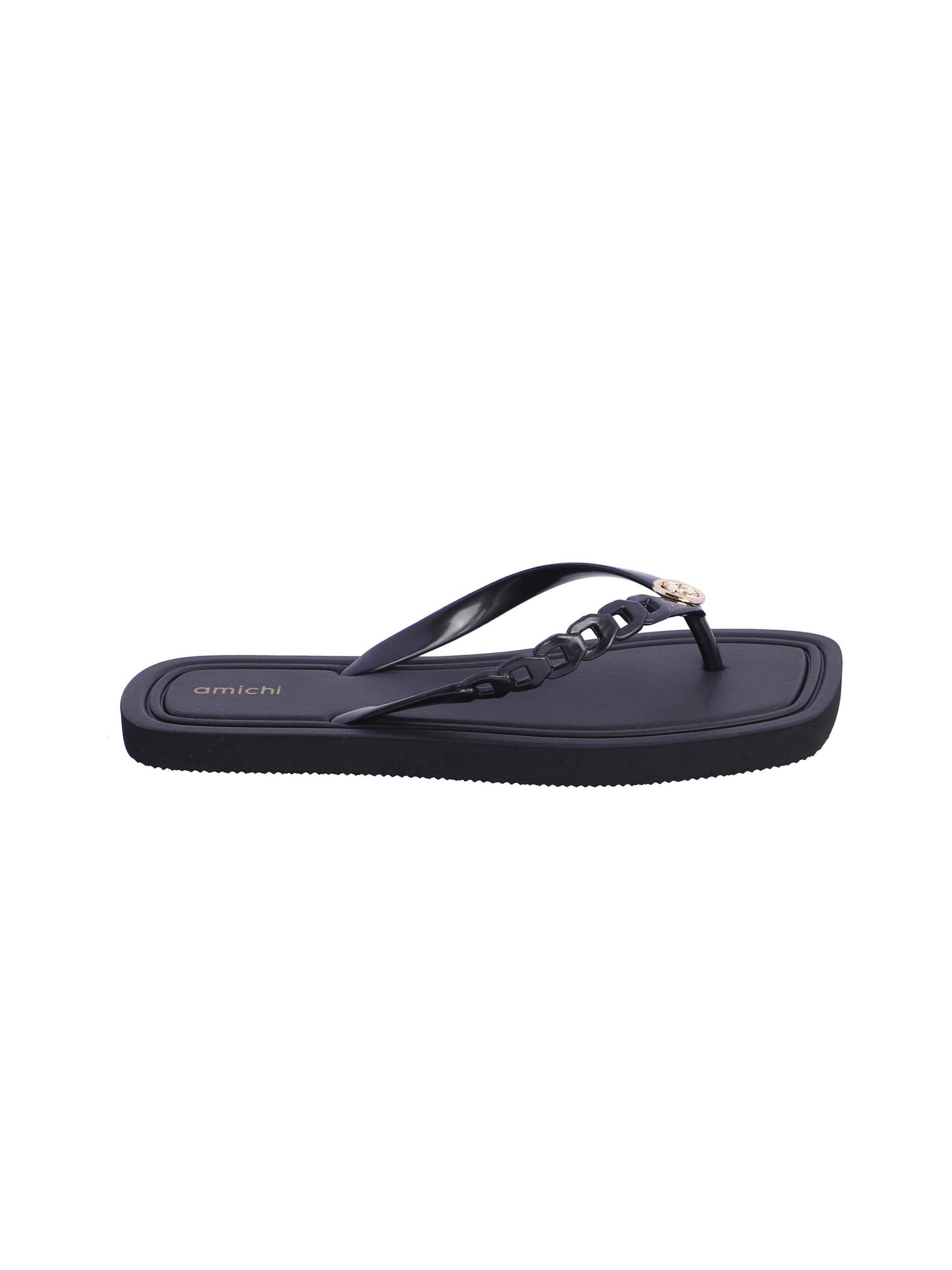 Amichi - Sandalias de dedo 'Chanclas de agua de dedo para mujer Erica de pvc y goma eva' en negro: frente