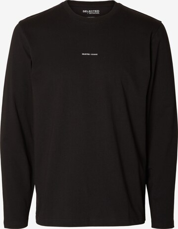 T-Shirt SELECTED HOMME en noir : devant