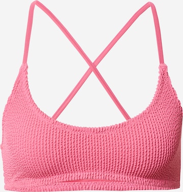 WEEKDAY Bustier Bikinioverdel 'Sun' i pink: forside