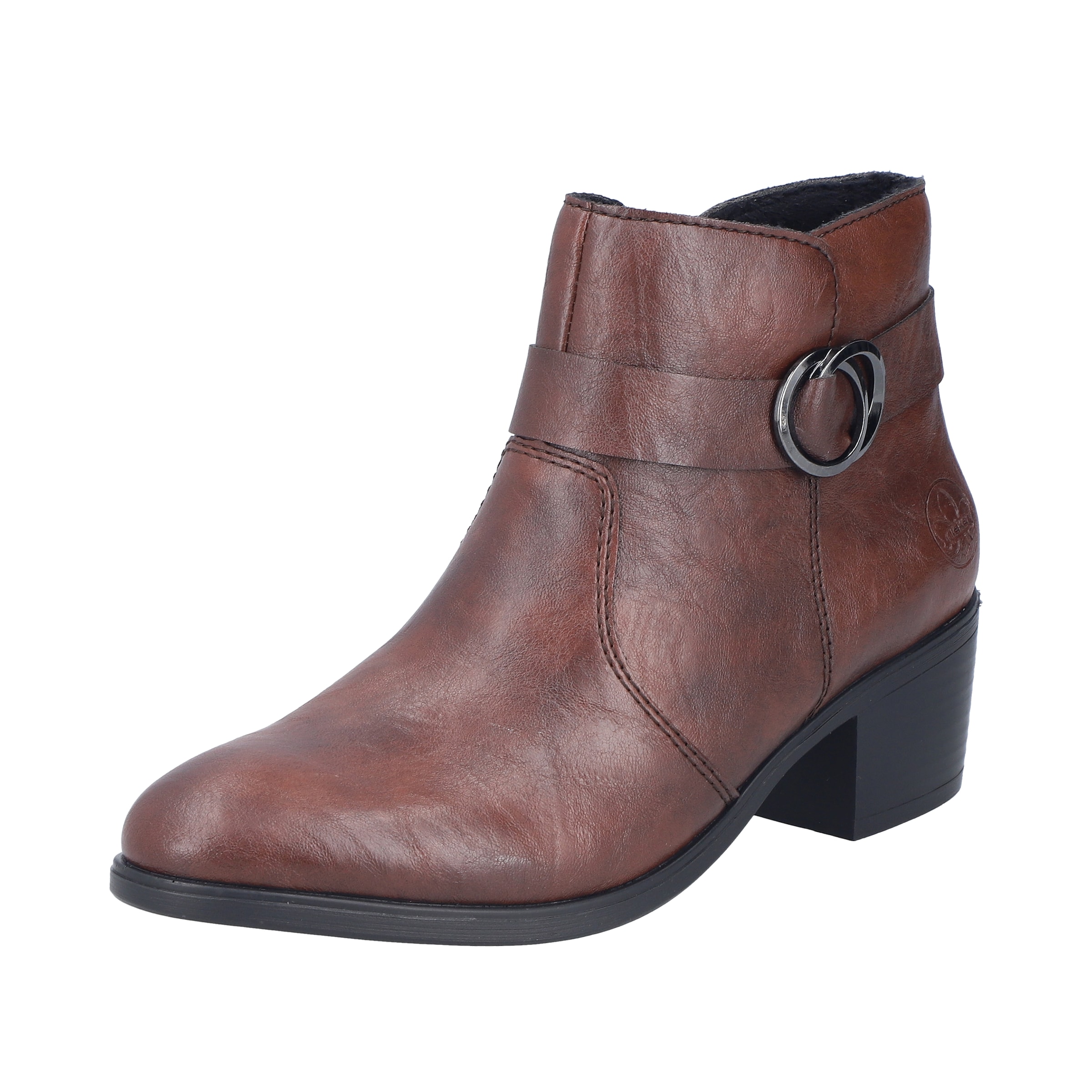 Bottines Rieker en marron : devant