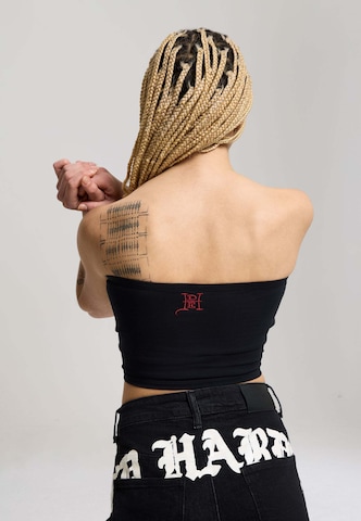 Ed Hardy Top 'Paradise' in Schwarz