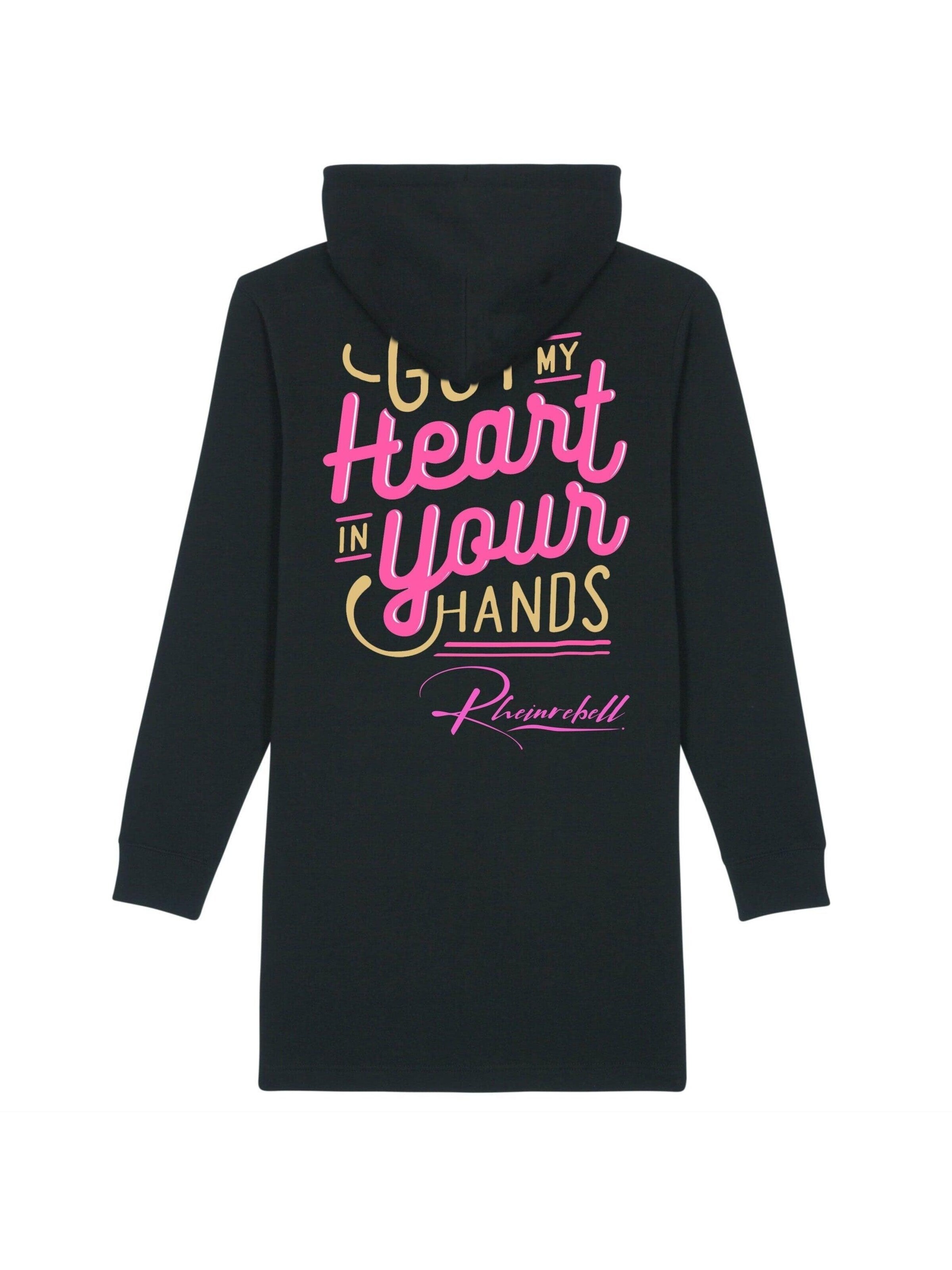 Rheinrebell Dress 'Hoodie Kleid' in Black
