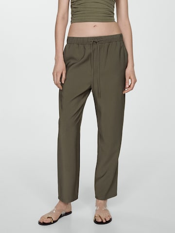Loosefit Pantalon 'FLUIDO' MANGO en vert : devant
