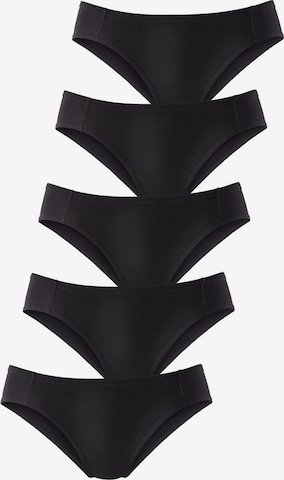 Slip PETITE FLEUR en noir : devant