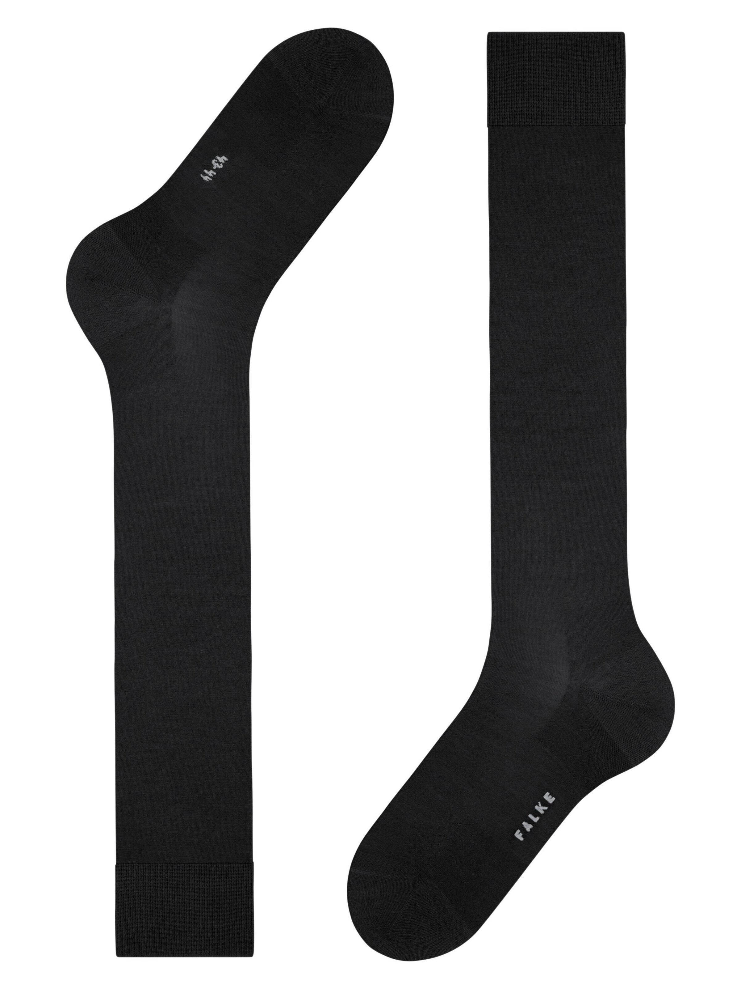 FALKE Knee High Socks 'ClimaWool' in Black