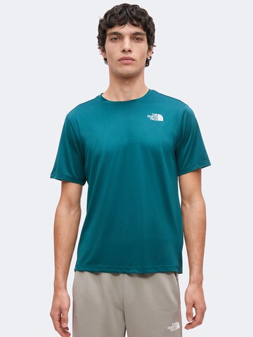 Tricou funcțional de la THE NORTH FACE pe albastru: față