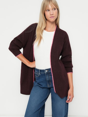 Cardigan 'ONLHAVANNA' ONLY en rouge