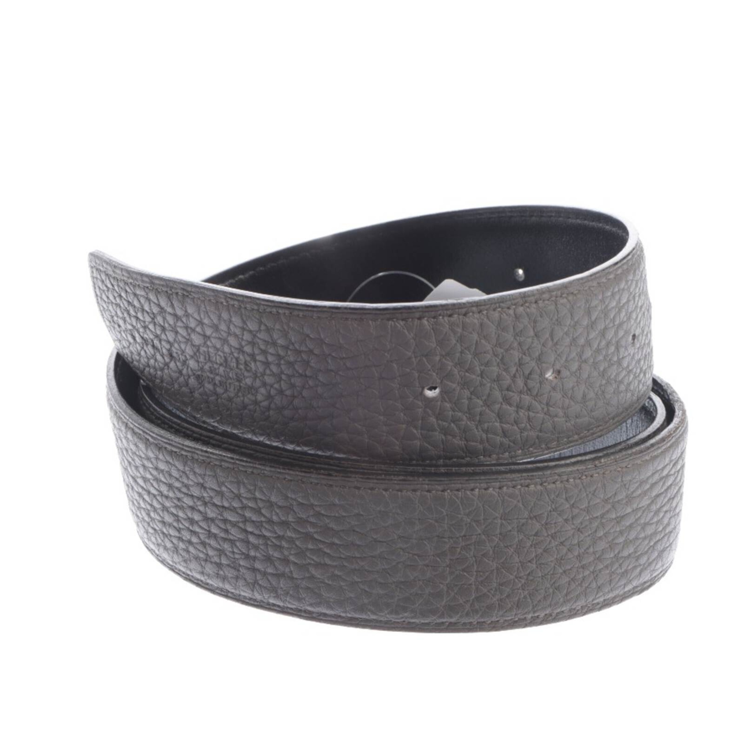 HERMÈS Gürtel M in Grau: Vorderseite