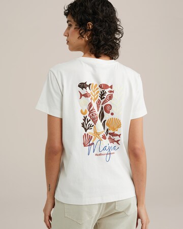 T-shirt WE Fashion en blanc