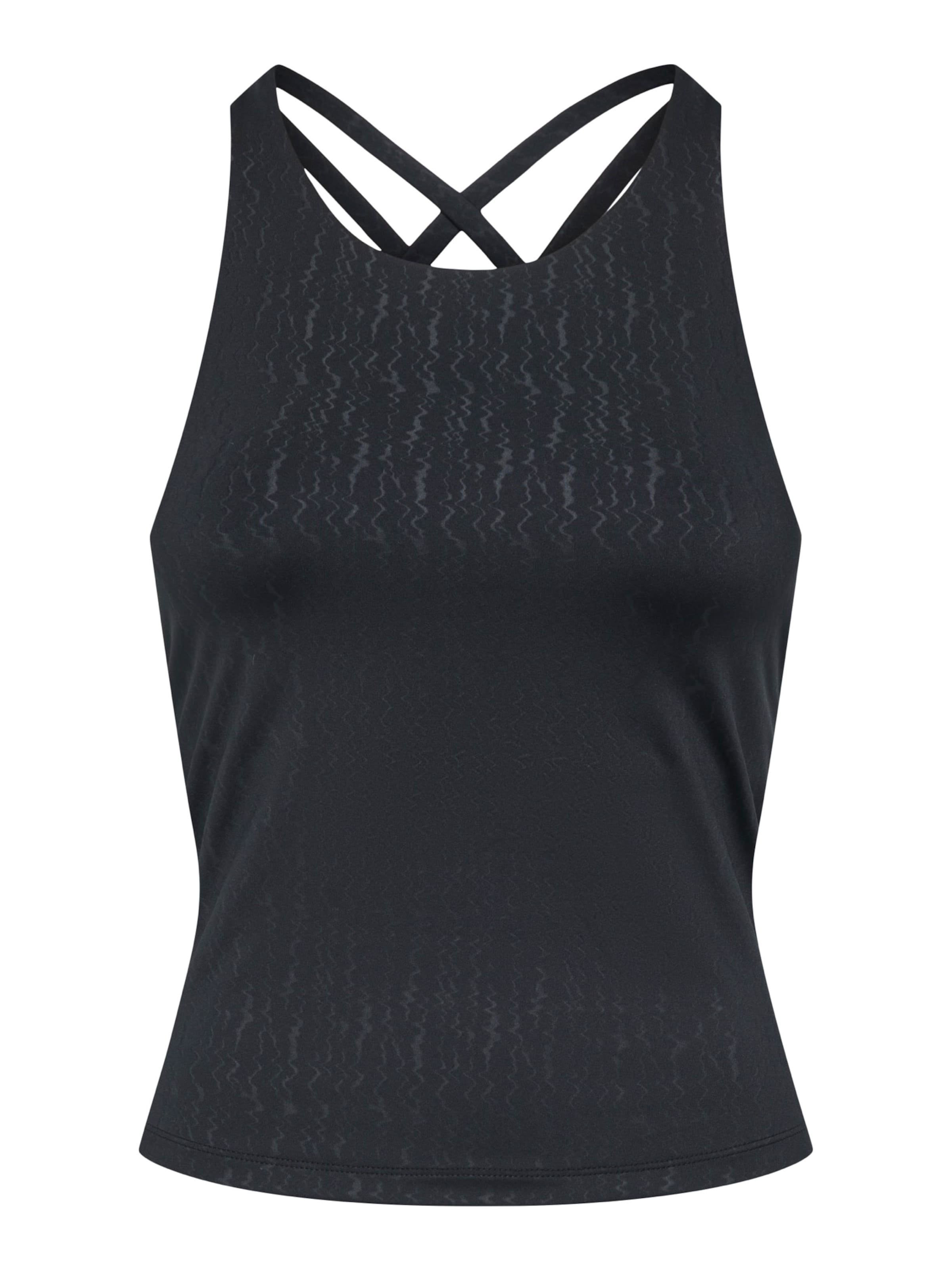 Top sportivo 'ONPPoppy' di ONLY PLAY in nero: frontale