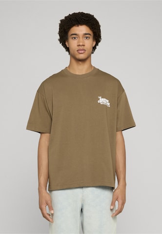 Another Cotton Lab Shirt 'Hangover Breakfast' in Groen