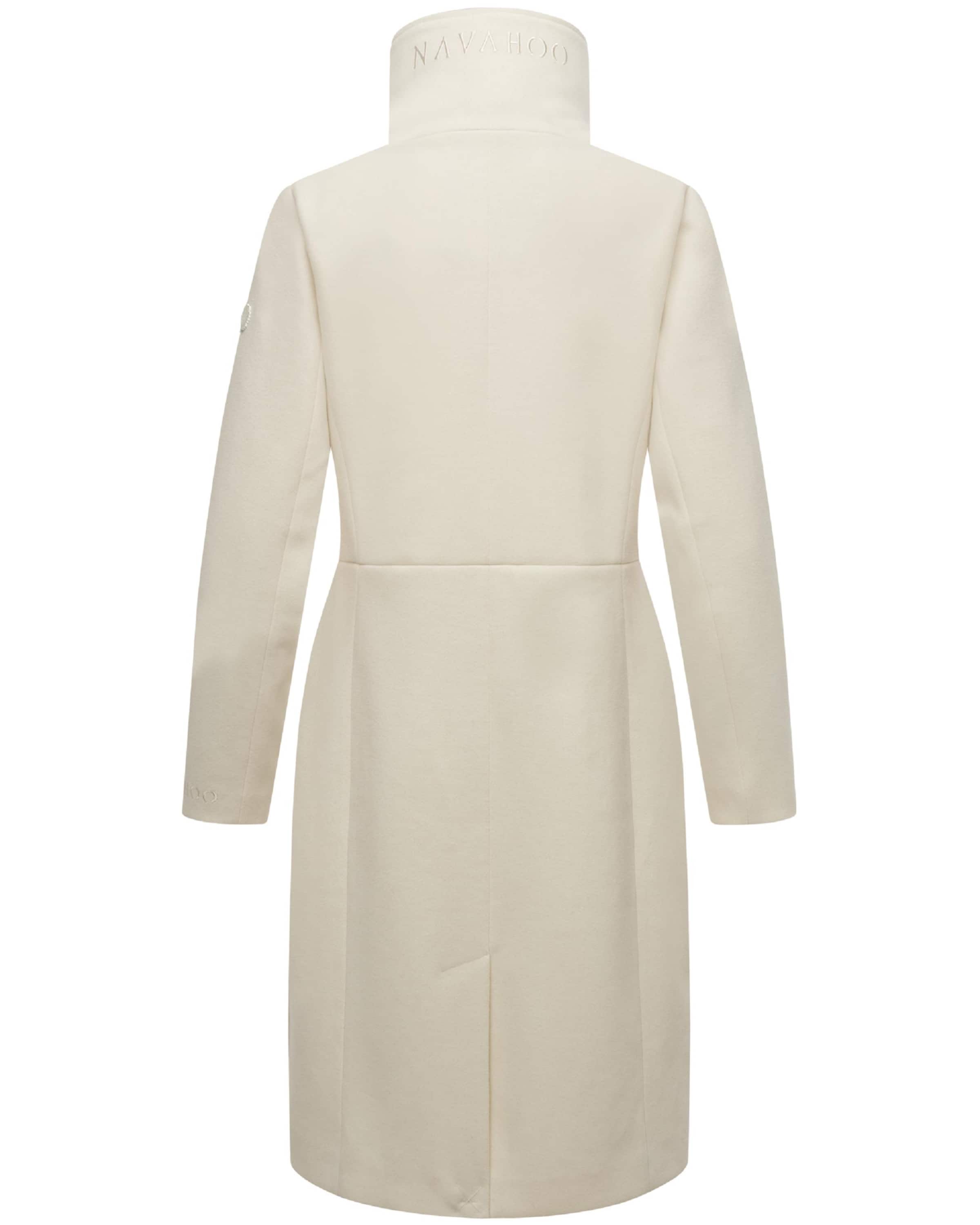 NAVAHOO Ανοιξιάτικο και φθινοπωρινό παλτό 'Samtrose' σε λευκό