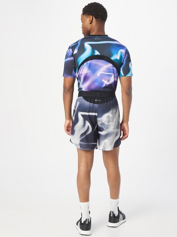ADIDAS PERFORMANCEregular Sportske hlače 'Designed For Training Heat.Rdy Hiit Allover Print ' - siva boja