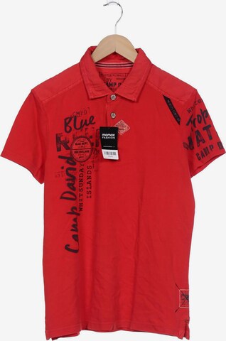 CAMP DAVID Poloshirt S in Rot: predná strana