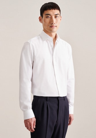 SEIDENSTICKER גזרה רגילה חולצות עסקיות בלבן: מלפנים