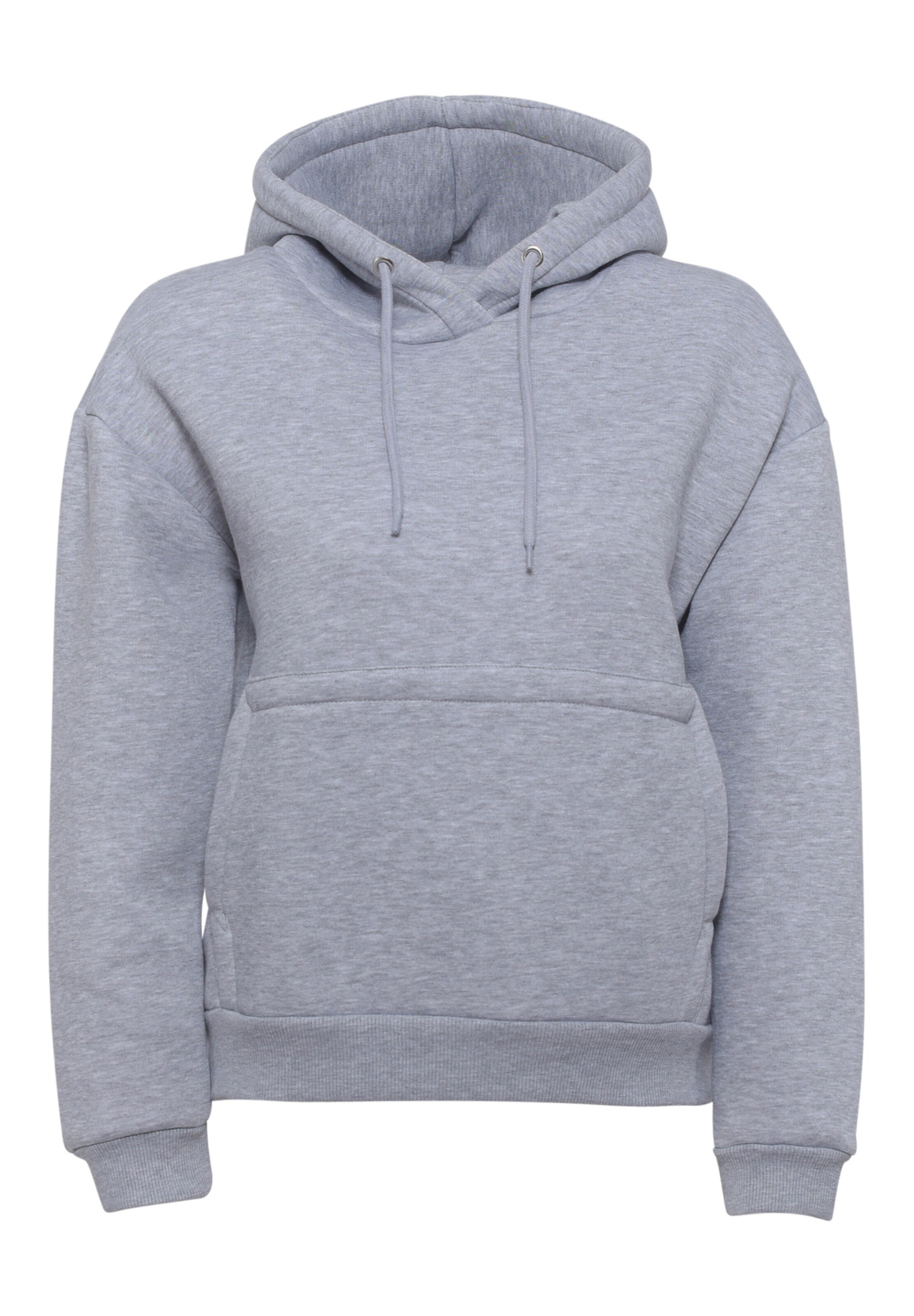 FRESHLIONS Kapuzenpullover 'Balina' in Grau: Vorderseite