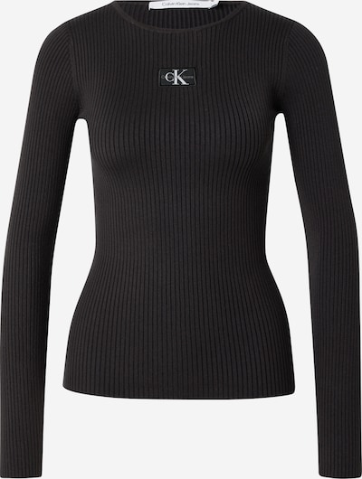 Calvin Klein Jeans Pulover u crna / bijela, Pregled proizvoda