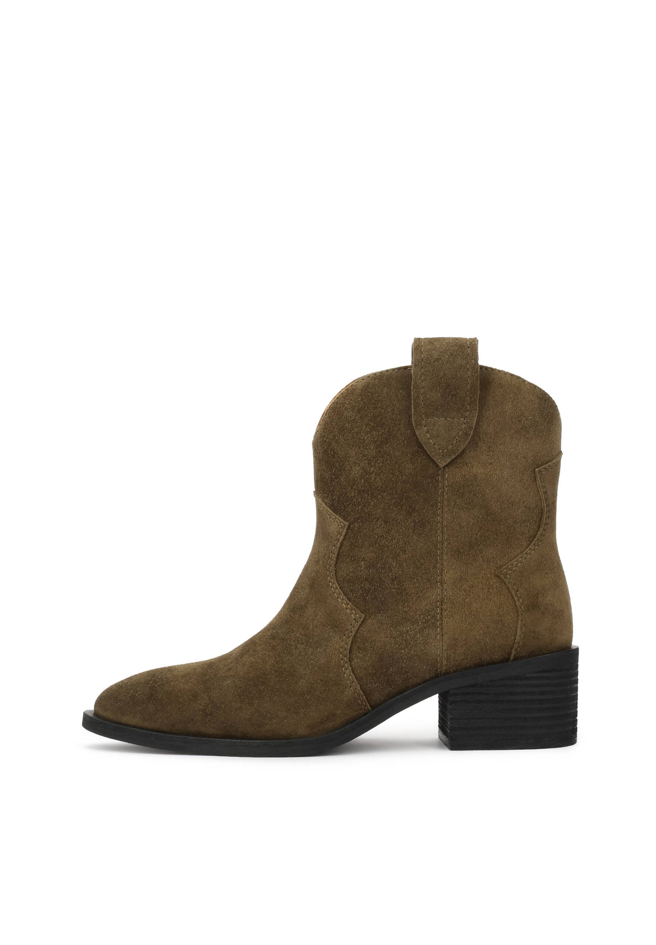Kazar Bottes de cowboy en 35 en olive, Vue avec produit