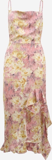 Missguided Petite Kleid in goldgelb / lavendel / pink, Produktansicht