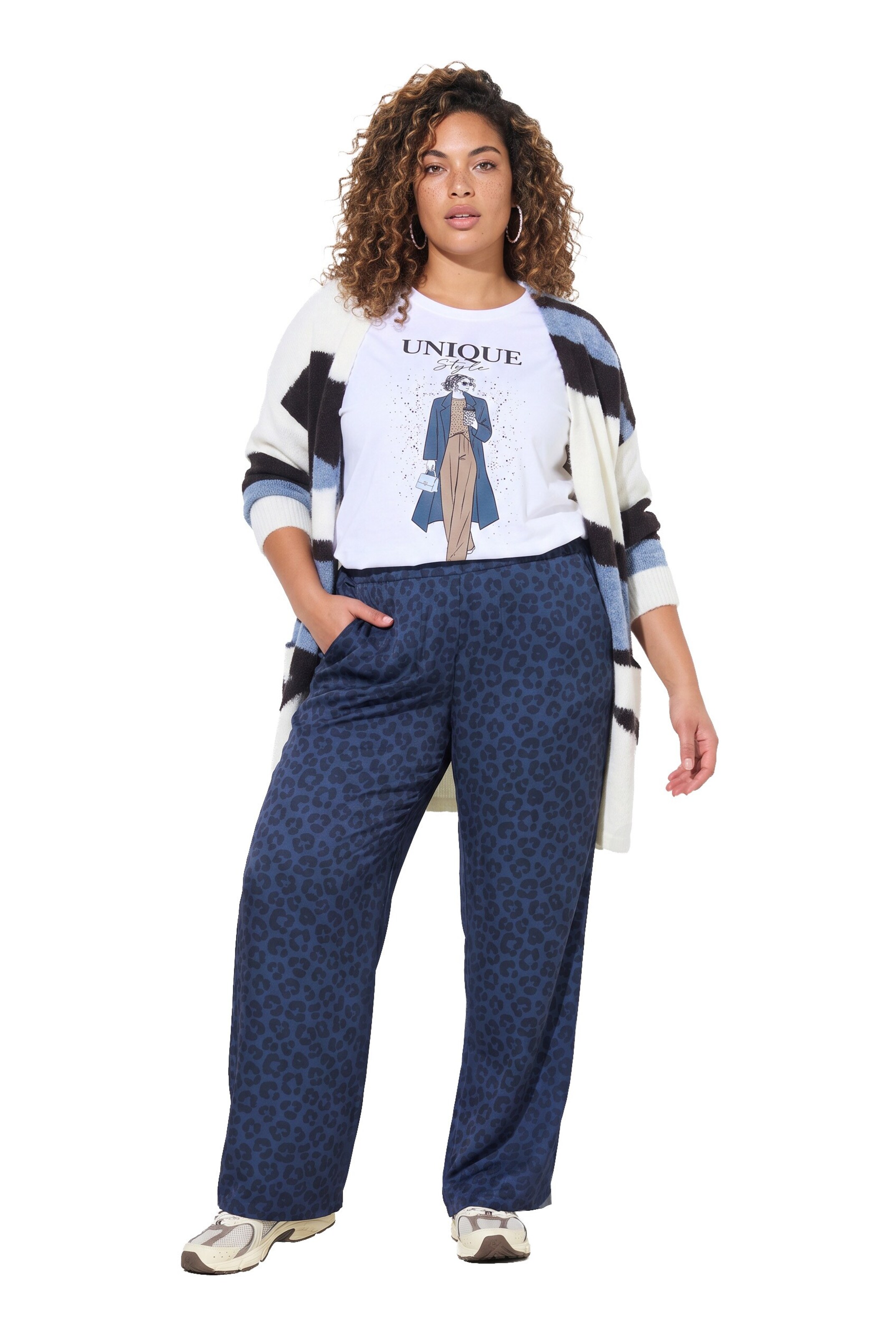 MIAMODA Regular Hose in Blau