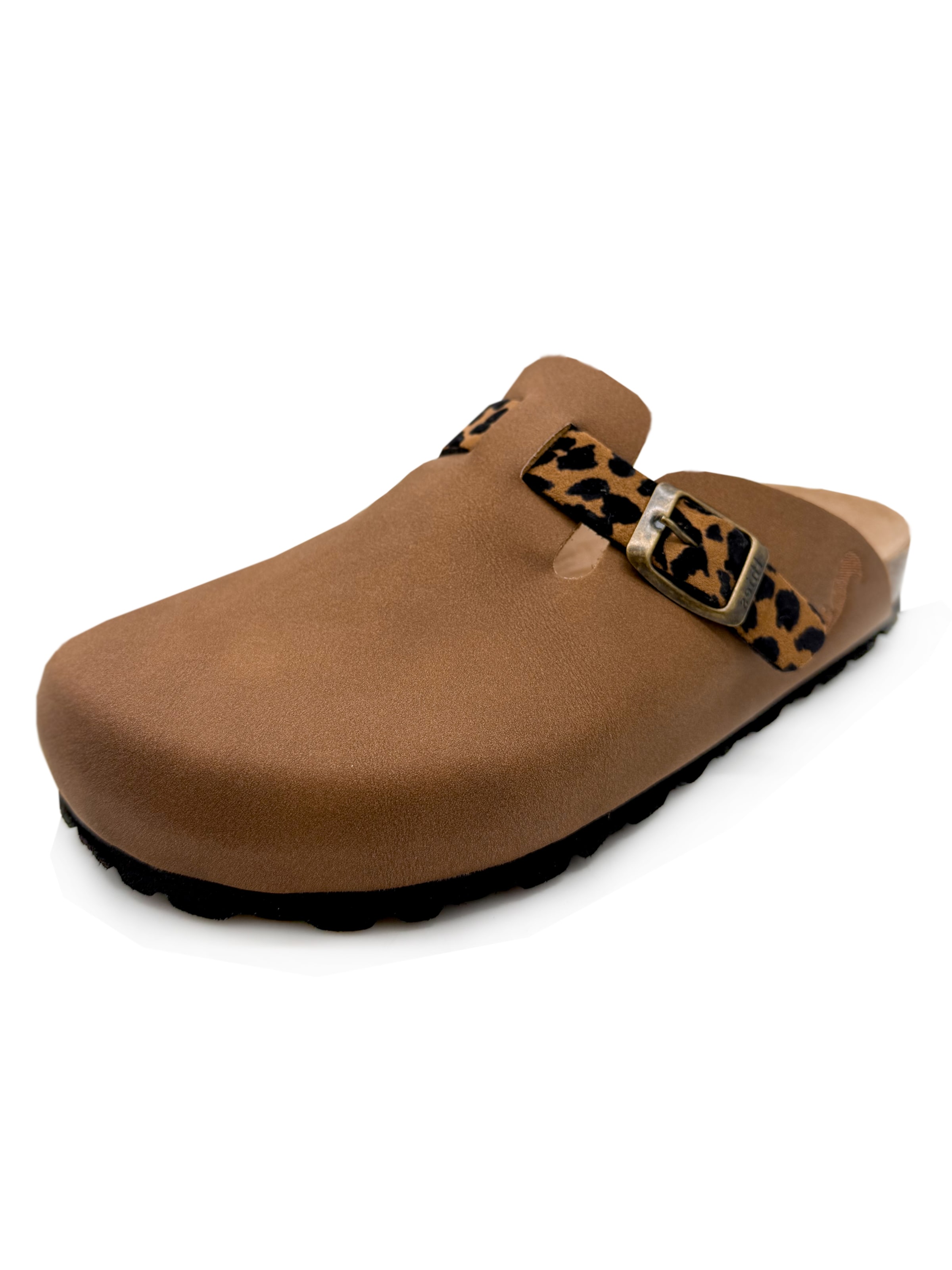 thies Clogs 'thies 1856 ® Eco Bio Leo Belt Clog' in Brown: front