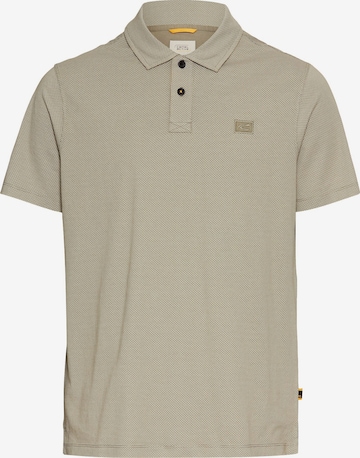 CAMEL ACTIVE Kurzarm Poloshirt aus reiner Baumwolle in Grün: Vorderseite