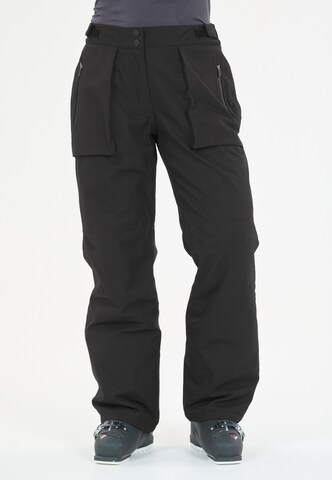 SLOPE Regular Outdoor trousers in Black: front