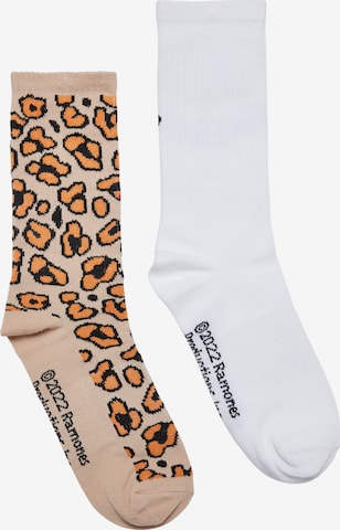 Chaussettes 'Ramones' Merchcode en beige