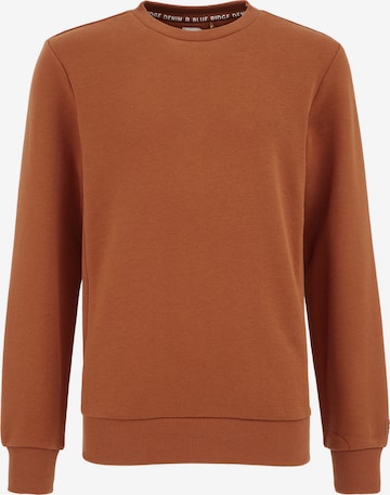 WE Fashion Sweatshirt in Brown: front
